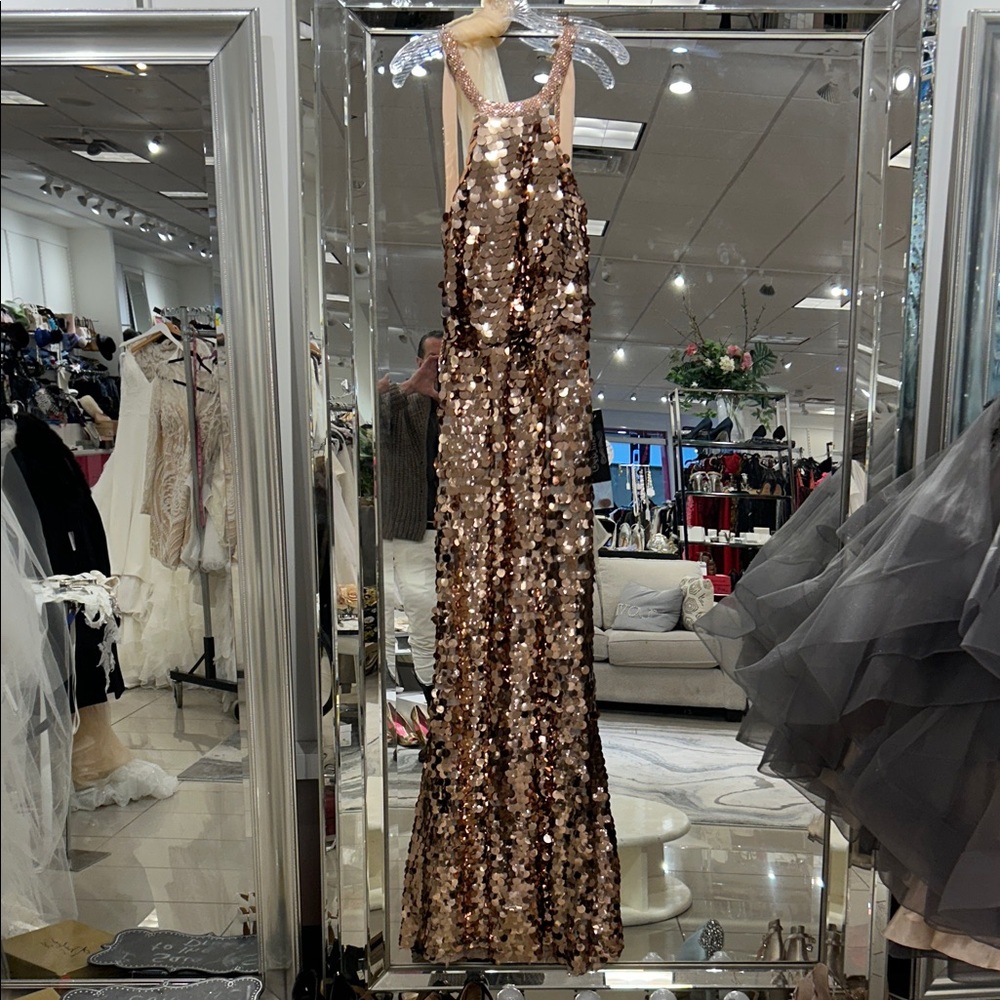 Elegant Sequin Evening Gown